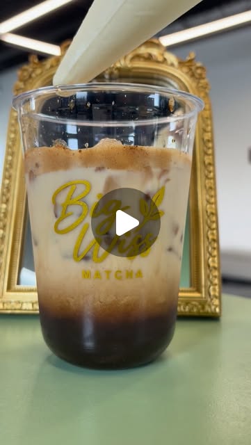 Banana pudding cold foam on a coffee